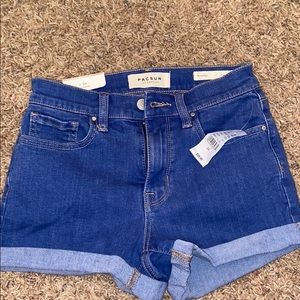 pacsun blue jean shorts